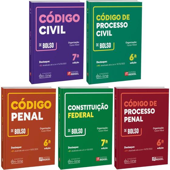 Imagem de Código Civil + Penal + Processo Civil e Penal + Constituição