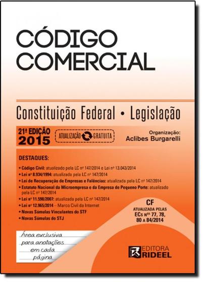 Imagem de Código Comercial: Constituição Federal e Legislação