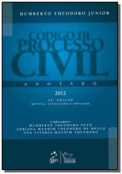 Imagem de Codigo de processo civil anotado                02 - Forense (grupo gen)