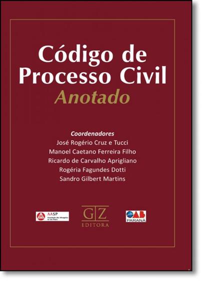 Imagem de Código de Processo Civil Anotado - GZ EDITORA - LMJ FORNECEDOR