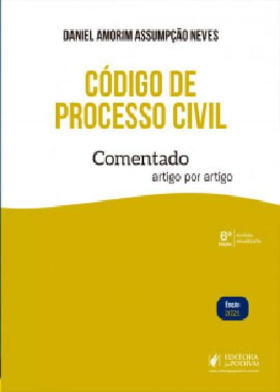Imagem de Código de processo civil comentado - 2021 - JUSPODIVM