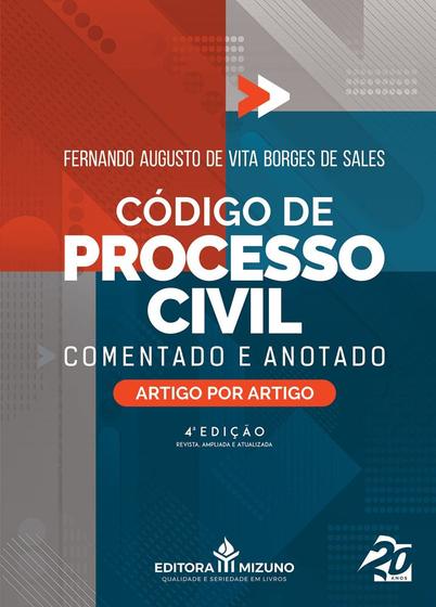 Imagem de Código de Processo Civil Comentado 4ª edição - Editora Mizuno