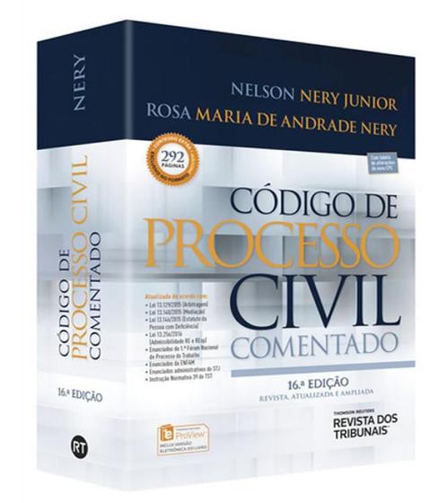 Imagem de Código de Processo Civil Comentado - RT - Revista dos Tribunais