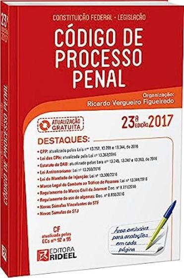 Imagem de Codigo De Processo Penal (23Ed/2017)