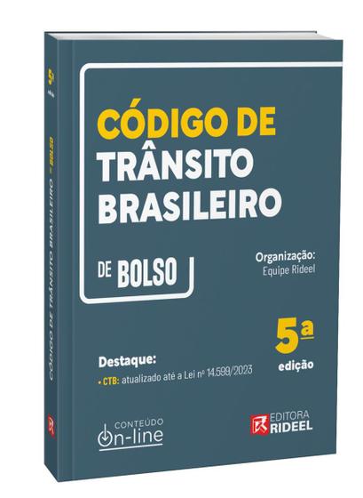 Imagem de Código de Trânsito Brasileiro - CTB de bolso - 2024 Rideel