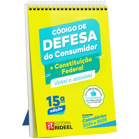 Imagem de Código Defesa Consumidor Atualizado 15ª Edição 2024 2025