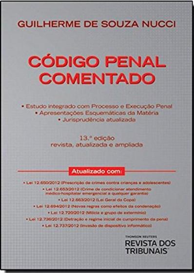 Imagem de Código Penal Comentado - 13º edição, revisada, atualizada e ampliada. - RT - Revista dos Tribunais
