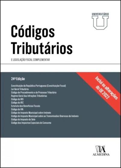 Imagem de Códigos Tributários - Edição Universitária e Legislação Fiscal Complementar - Almedina
