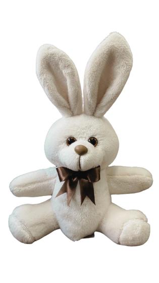 Imagem de Coelho de Pelúcia 20cm Decorativo Páscoa Coelhinho Lucky