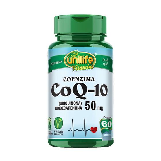 Imagem de Coenzima CoQ-10 - 50 mg Unilife 60 Capsulas Veganas