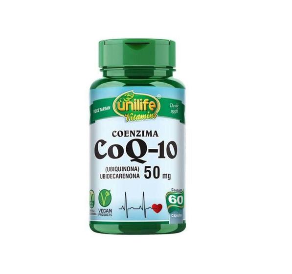 Imagem de Coenzima Coq-10 Ubiquinona 50mg 60 Cápsulas Unilife