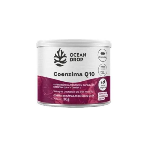 Imagem de Coenzima Q10 100mg + Vitamina E (60 cápsulas) - Ocean Drop