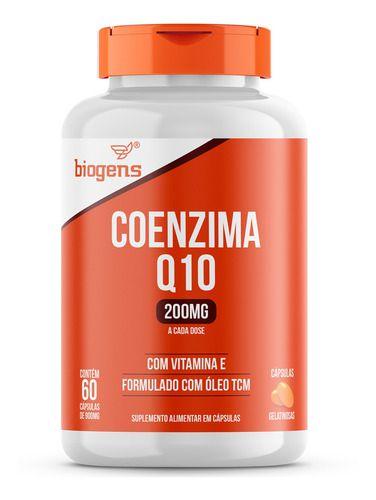 Imagem de Coenzima Q10 200mg Com Vitamina E 10mg, 60 Cáps, Biogens