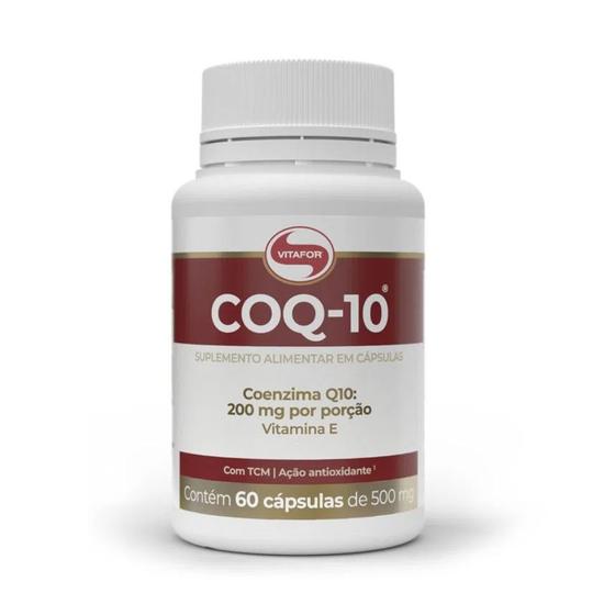 Imagem de Coenzima Q10 200mg (porção/dose)  - 60 Caps (100mg) Vitafor