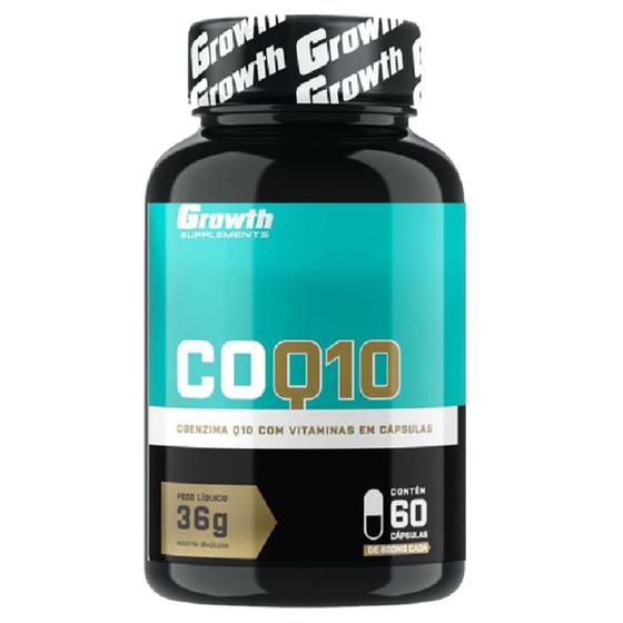 Coenzima Q10 60 Cápsulas Growth Supplements Menor preço em Coenzima Q10 60 Cápsulas Growth Supplements