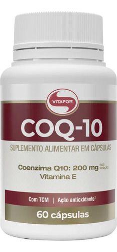 Imagem de Coenzima Q10 Coq10 60 Cáp - Vitafor-200mg Na Porção - 200mg