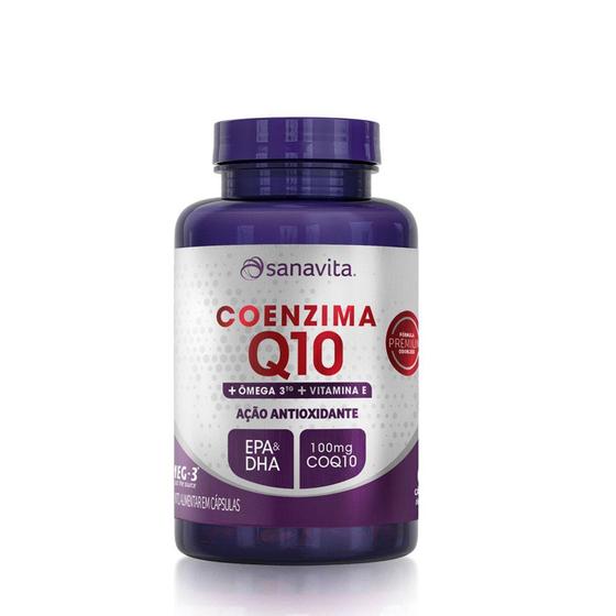 Imagem de Coenzima q10 + omega 3 - pote 60 caps - Sanavita