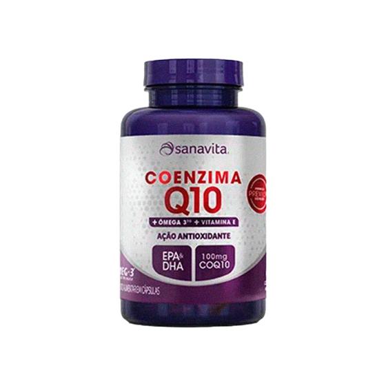 Imagem de Coenzima q10 + omega 3 - pote 60 caps - sanavita