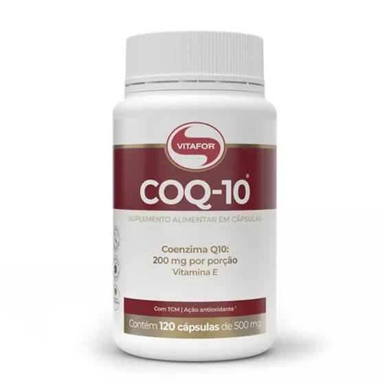 Coenzima Q10 pote 120 cápsulas de 500mg Vitafor Menor preço em Coenzima Q10 pote 120 cápsulas de 500mg Vitafor