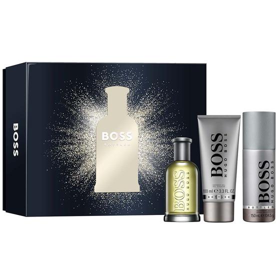 Coffret Boss Bottled Hugo Boss Kit - Perfume Masculino EDT + Shower Gel + Desodorante Imagem de Coffret Boss Bottled Hugo Boss Kit - Perfume Masculino EDT + Shower Gel + Desodorante