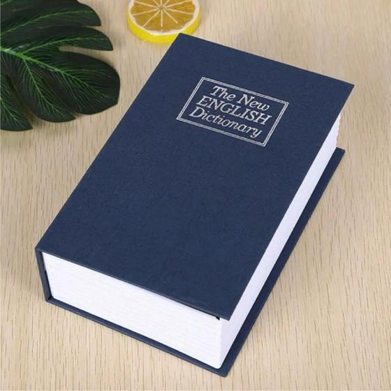 Imagem de Cofre Camuflado Com Chave Formato Livro 27X20cm