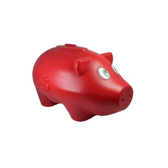 Imagem de Cofre cofrinho de porquinho porco pra moedas barato plástico