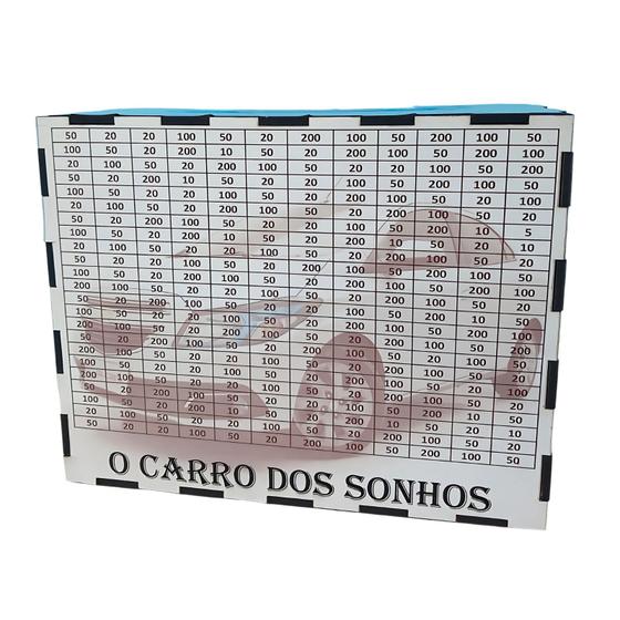 Imagem de Cofre Desafio Meu Carro dos Sonhos Junte 15 Mil Para Seu Sonho em MDF