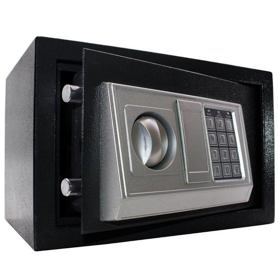 Cofre digital eletrônico Preto 31x20x20cm senha e chave BM96-X - Lorben Menor preço em Cofre digital eletrônico Preto 31x20x20cm senha e chave BM96-X - Lorben
