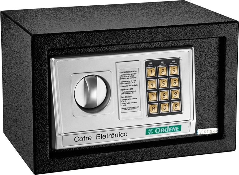Cofre Eletrônico Digital Ordene Menor preço em Cofre Eletrônico Digital Ordene