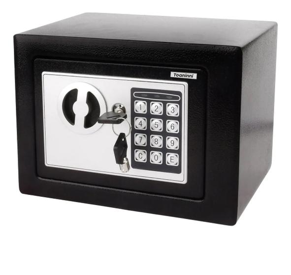Imagem de Cofre Eletrônico Digital Teclado Com Senha 2 Chaves To17