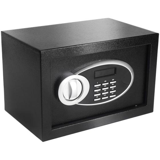 Cofre Eletrônico Digital Visor Lcd Teclado Senha Chave Preto Menor preço em Cofre Eletrônico Digital Visor Lcd Teclado Senha Chave Preto