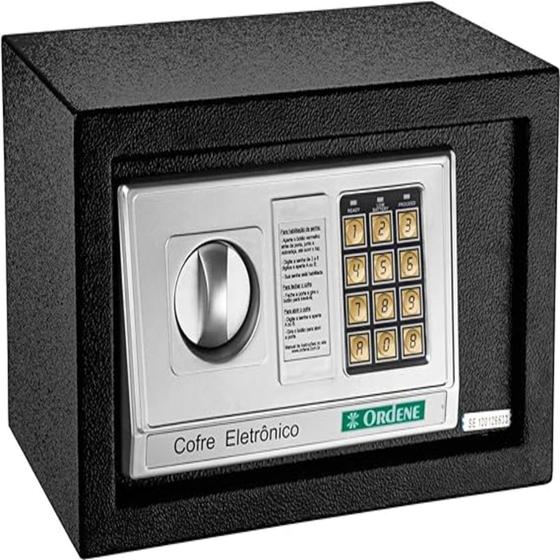 Cofre Eletrônico Preto OR38100 Ordene Menor preço em Cofre Eletrônico Preto OR38100 Ordene