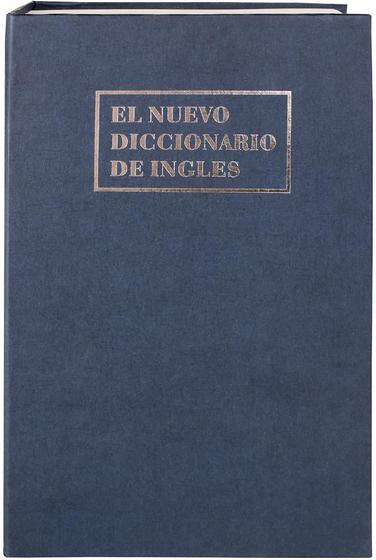 Imagem de Cofre Mecânico com Chave Formato Livro Azul Fixser