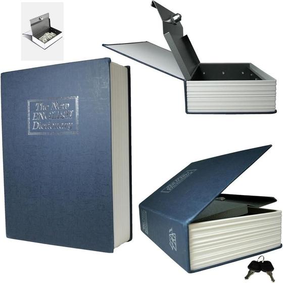 Imagem de Cofre portátil camuflado livro falso proteção joias documentos
