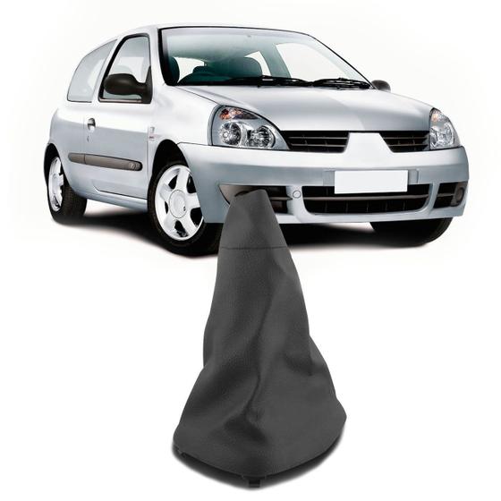 Imagem de Coifa de Câmbio sem Manopla Clio Sedan 2000 a 2009 Clio Hatch 2000 a 2016 Preto