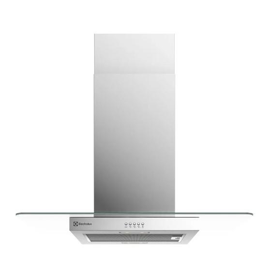 Imagem de Coifa de Ilha Electrolux 90cm Vidro com Função exaustor Efficient Inox 220V