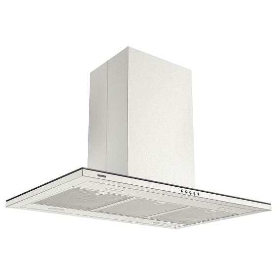 Imagem de Coifa de Ilha Tramontina Slim Isla 90 em Aço Inox com Acabamento Scotch Brite 90 cm