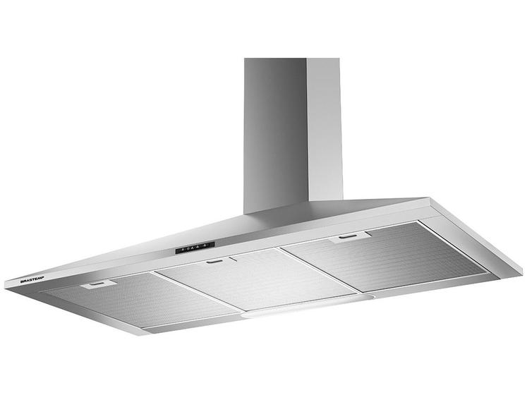 Coifa de Parede Brastemp 90cm Inox Piramidal Menor preço em Coifa de Parede Brastemp 90cm Inox Piramidal