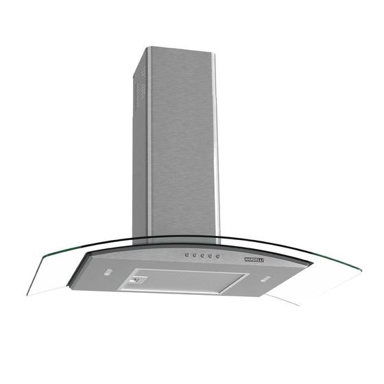 Imagem de Coifa de Parede Nardelli 80cm Vidro Curvo Clean  Inox - 220 Volts