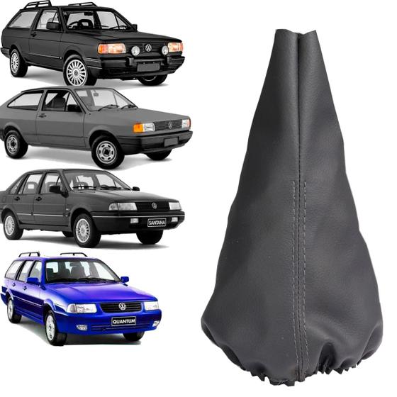 Imagem de Coifa Do Cambio Vw Santana E Quantum 1995 Até 1998 E Gol, Parati E Saveiro 1981 Até 1995 S/Base C/ Elástico Preto