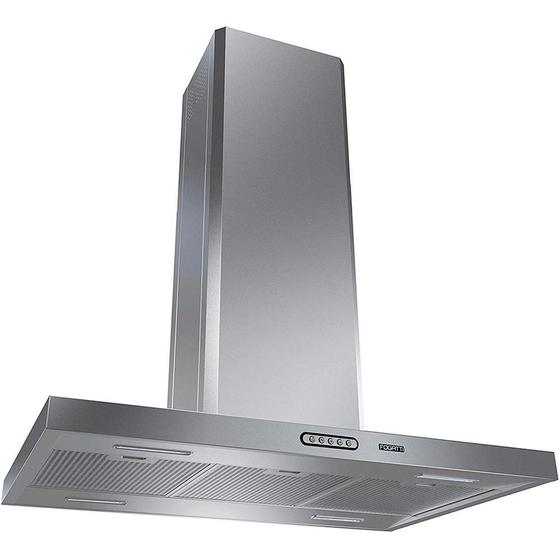 Coifa Ilha Fogatti Retangular CRI Slim 90cm em Inox Menor preço em Coifa Ilha Fogatti Retangular CRI Slim 90cm em Inox