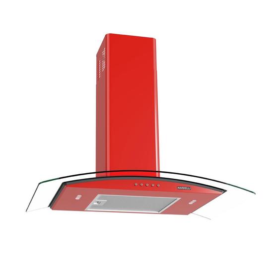 Imagem de Coifa Nardelli de Parede 80cm CVC CLEAN Vermelho 127v/220v