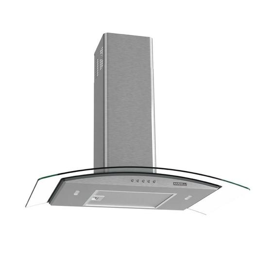 Coifa Nardelli de Parede Clean Vidro Curvo Kromanox 75cm Menor preço em Coifa Nardelli de Parede Clean Vidro Curvo Kromanox 75cm