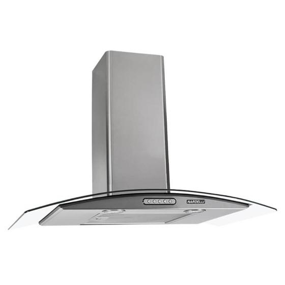 Imagem de Coifa Nardelli Inox com Vidro Curvo - 90cm
