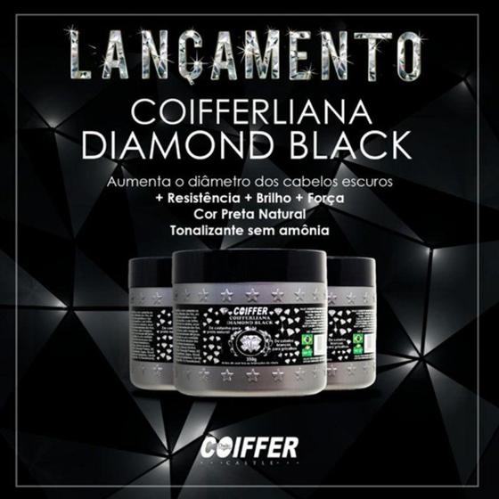 Imagem de Coifferliana Diamond Black Matizador de Cabelos Pretos Coiffer 350G