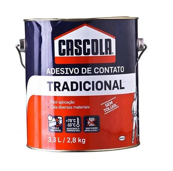 Imagem de Cola Adesivo de Contato 3,3l 2,8 kg Cascola