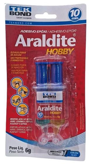 Imagem de Cola Adesivo Epoxi Araldite Hobby Seringa 6g Tekbond