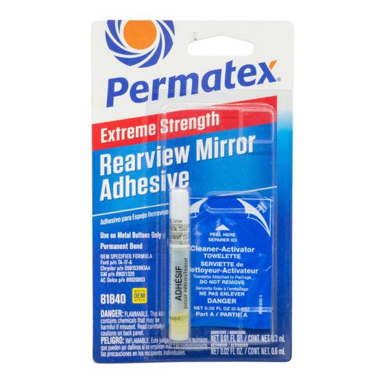 Imagem de Cola Adesivo Espelho Retrovisor Automotivo Permatex Rearview 30ml