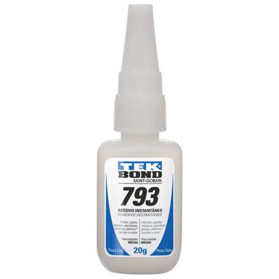 Cola adesivo instantâneo tekbond 793 20 grs Menor preço em Cola adesivo instantâneo tekbond 793 20 grs