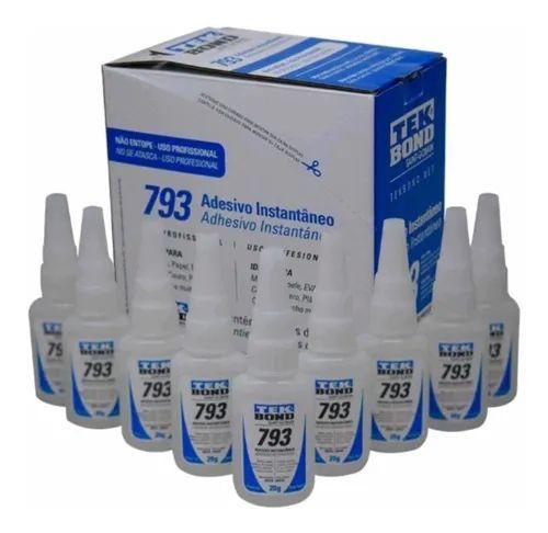 Cola Adesivo Instantâneo Tekbond 793 Multiuso 20G - Caixa C/ 10 Unid. Menor preço em Cola Adesivo Instantâneo Tekbond 793 Multiuso 20G - Caixa C/ 10 Unid.